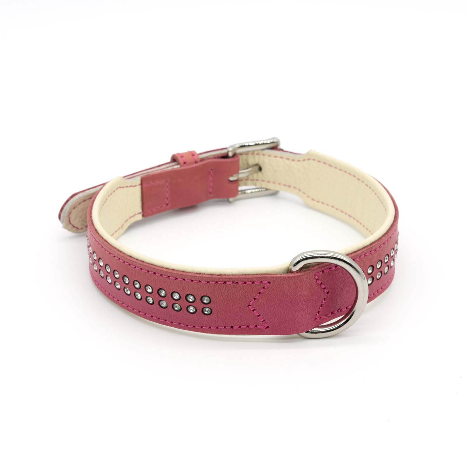 146 collar pink&white